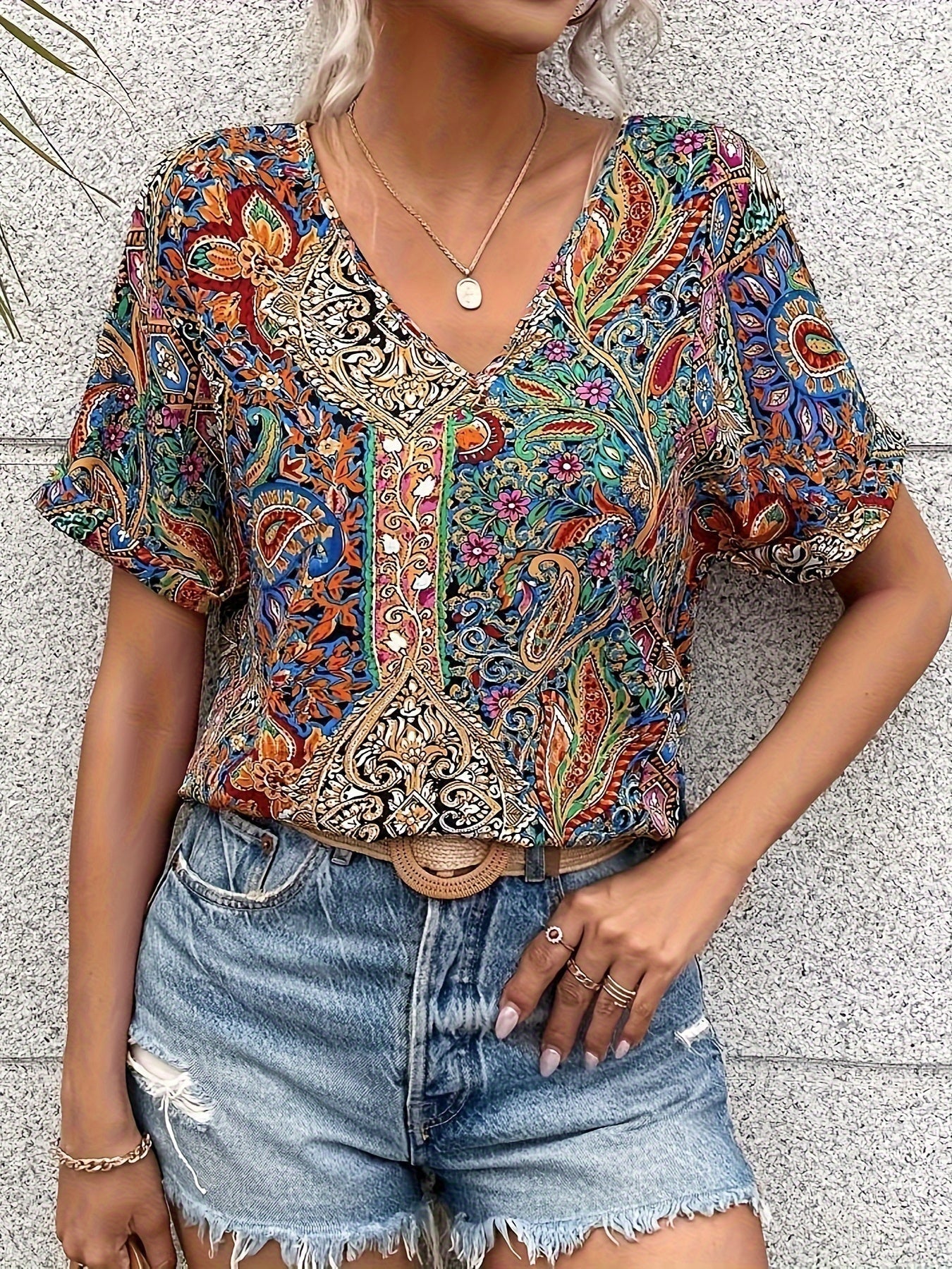 Gloria | Blouse à col en V