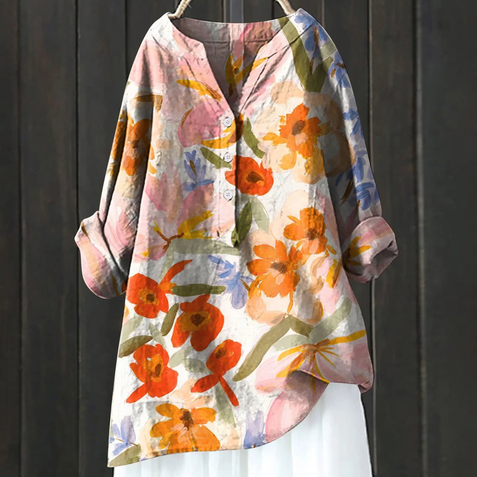 Angela | Blouse fluide à fleurs